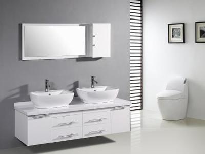 黑白舒適衛(wèi)浴設(shè)計